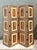 This vintage painted Harlequin folding screen is a striking decorative statement that blends theatrical charm with...