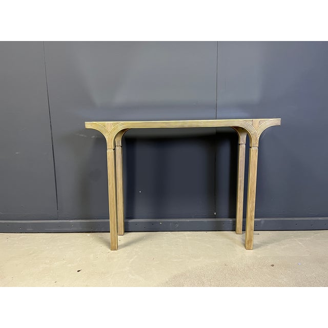 Wood Mirrored and Gilt Wood Console from Deknudt, Belgium, 1970s For Sale - Image 7 of 10