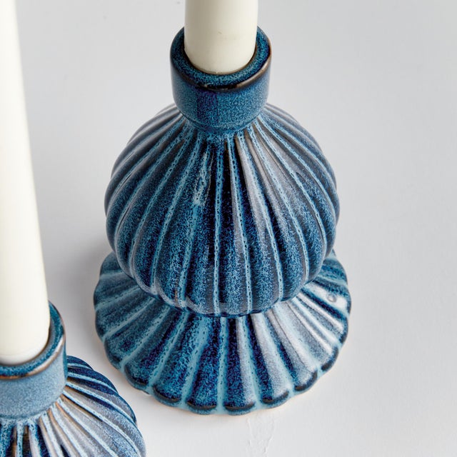 Kenneth Ludwig Chicago Mela Taper Holders, Set Of 2 For Sale - Image 4 of 7
