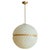 1970s Mid Century Modern Italian Brass + Acrylic Pendant For Sale