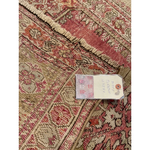 1850s Antique Turkish Family Prayer Rug 10'5''x8'1'' For Sale - Image 4 of 7