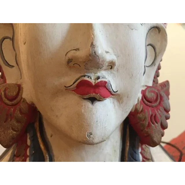 Vintage Balinese Flying Garuda Carved Sculpture For Sale - Image 10 of 13