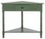 Gomez 1 Drawer 1 Shelf Corner Table in Dusty Green For Sale - Image 10 of 10