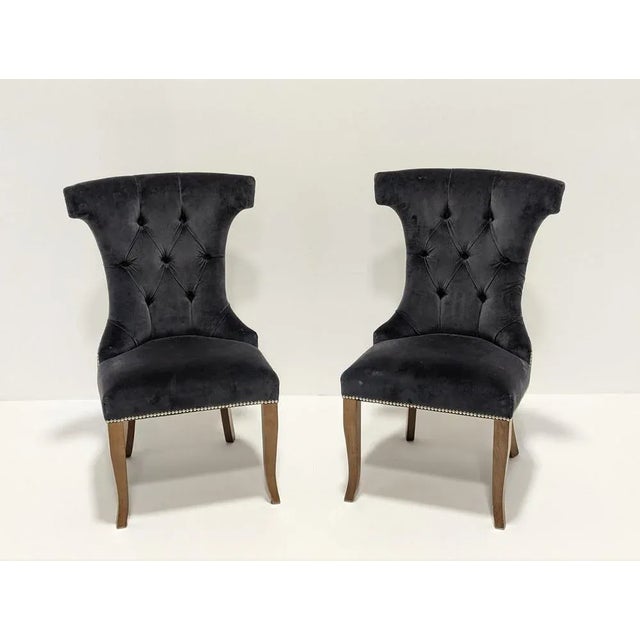 Gray Set of Dining Chairs For Sale - Image 8 of 13