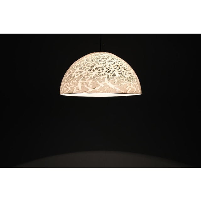 Italian Glass Pendant Light, 1970s For Sale - Image 9 of 11