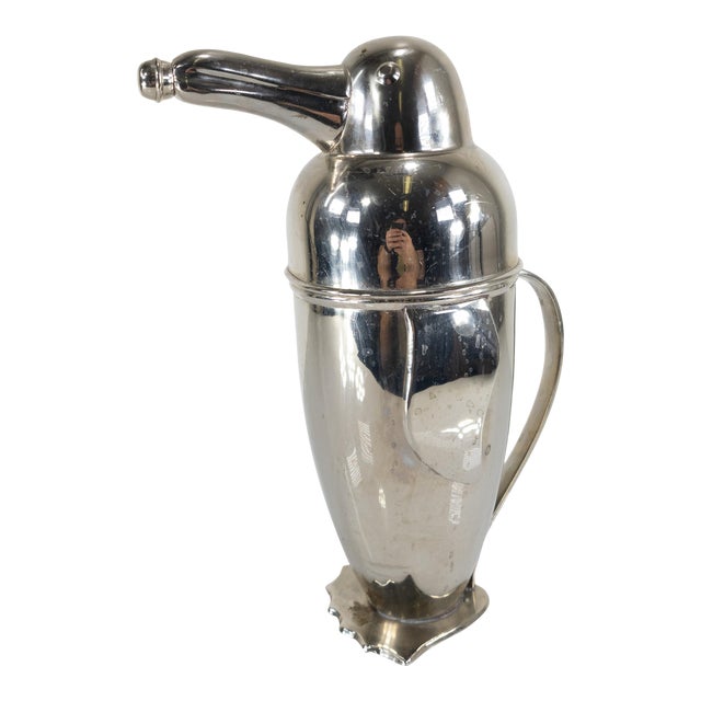 Vintage 1990s Penguin Cocktail Shaker by Restoration Hardware Chairish