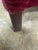 1940s Deep Red Maroon Mohair Armchair Claw Feet For Sale - Image 5 of 12