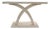 Console Table With Elegant Crossing Leg Pattern For Sale