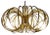 Brass Pulsar Completo Chandelier by Cristina Celestino For Sale