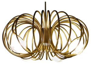 Brass Pulsar Completo Chandelier by Cristina Celestino