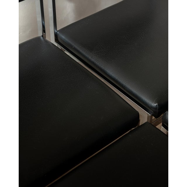 Bauhaus SM07 Dining Chairs in Chrome and Leather by Cees Braakman for Pastoe, 1960s, Set of 4 For Sale - Image 14 of 18