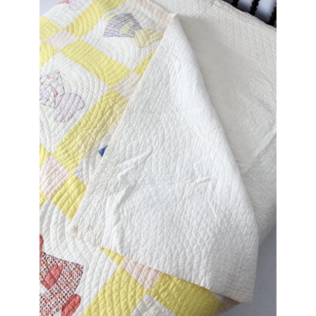 Mid 20th Century Vintage Sunbonnet Sue Quilt For Sale - Image 5 of 12
