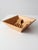 Vintage Bamboo Salad Serving Bowl With Hand Shaped Serving Utensils For Sale - Image 4 of 18
