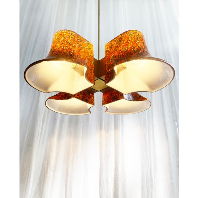 Mid-Century Modern Art Glass Ceiling Lamp from Peill Putzler, Germany, 1960s For Sale - Image 3 of 18