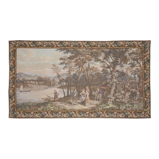 Evening by Lake Como Loom Woven Tapestry - 122 X 225 Cm (4'0" X 7'4") - Requires Rod Size 5 For Sale