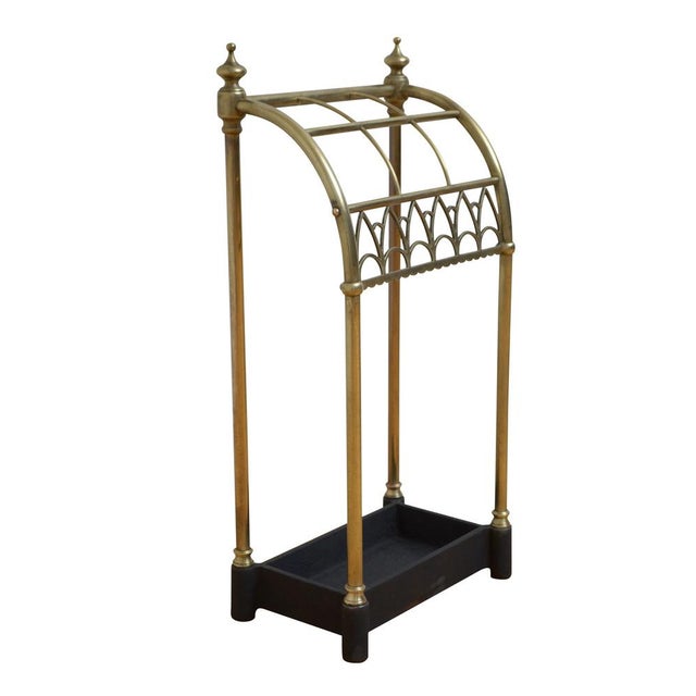 Metal Antique Victorian Umbrella Stand, 1870 For Sale - Image 7 of 11