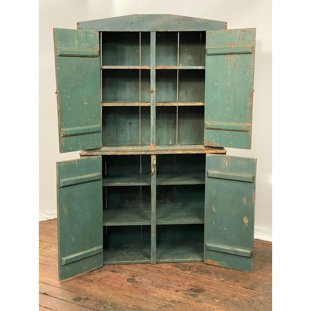 Mid 19th Century Mid 19th Century Farmhouse Step Back Cupboard For Sale - Image 5 of 18