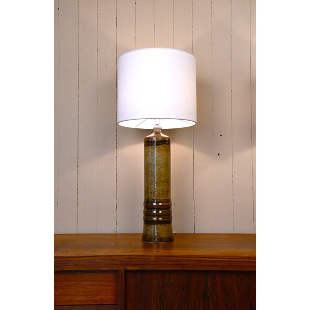 Large Swedish Porcelain Table Lamps by Olle Alberius for Rörstrand, 1960s, Set of 2 For Sale - Image 6 of 11