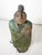 Vintage Signed 18" Raku Art Pottery ~ Native American Woman W/ Crow on Her Head ~ Figural Ceramic Sculpture For Sale - Image 15 of 18