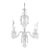 Early 20th Century English Regency Style Waterfall Crystal Chandelier For Sale