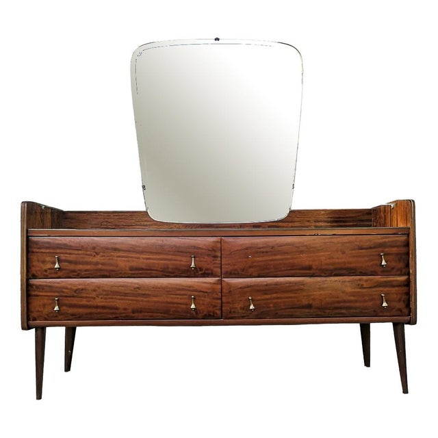 Mid-Century Dressing Table with Mirror, Italy, 1960s For Sale - Image 10 of 10