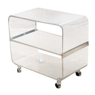 Lucite Bar Cart For Sale
