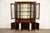 1960s Kittinger English Regency Carved Mahogany and Rosewood Breakfront Bookcase Cabinet, Circa 1960s For Sale - Image 5 of 17