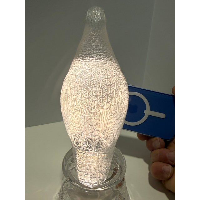 Glass Late 20th Century Lalique France Crystal Quail / Game Bird Sculpture – Frosted Satin Finish For Sale - Image 7 of 12