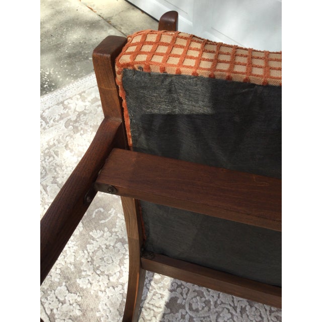 Vintage Mid-Century Modern Walnut Rocking Chair For Sale - Image 11 of 11