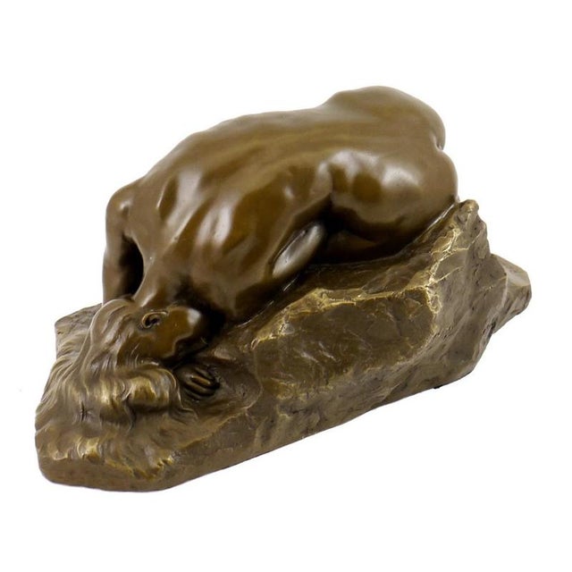 Modern Brown Patinated Sculpture, 20th Century, Bronze For Sale - Image 6 of 10