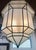 Art Deco Large Art Deco Style White Milk Glass Chandelier, Pendant or Lantern, a Pair For Sale - Image 3 of 12