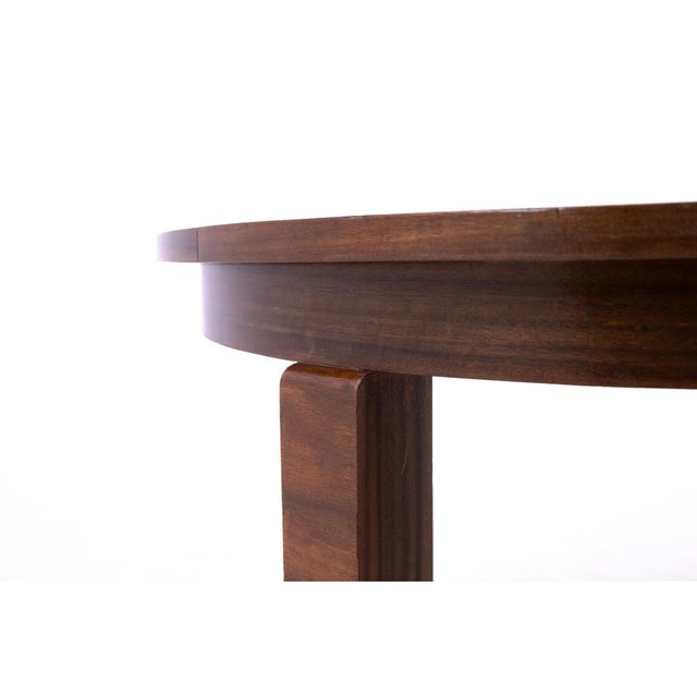 Wood Art Deco Side Table, Poland, 1940s For Sale - Image 7 of 10