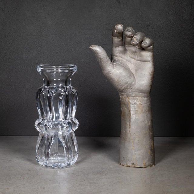 Mid-Century Lead Crystal Vase by Bengt Edenfalk for Royal Krona, Sweden 1970 For Sale In San Francisco - Image 6 of 6