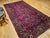 Vintage Persian Manchester Kashan Gallery Rug, Hand-Knotted Wool, Geometric Pattern, 6x12, Crimson Red & Blue For Sale - Image 11 of 18