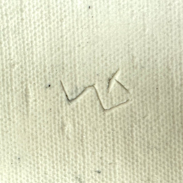 Sculpted Artisanal Blue & White Earthenware Bowl For Sale - Image 10 of 10