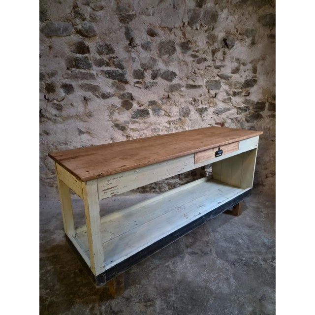 Vintage French Fabric Shop Table, 1930s For Sale - Image 14 of 18
