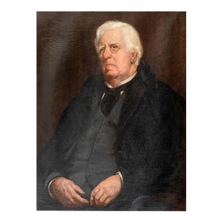 Portrait - Original Oil on Canvas by M.A. Boss - Early 20th Century Early 20th Century For Sale