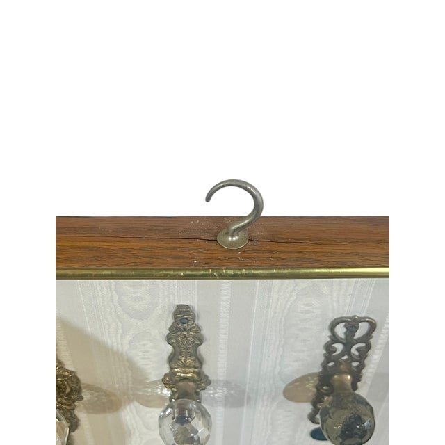 Vintage Framed Mercantile Brass Hardware Display For Sale - Image 10 of 14