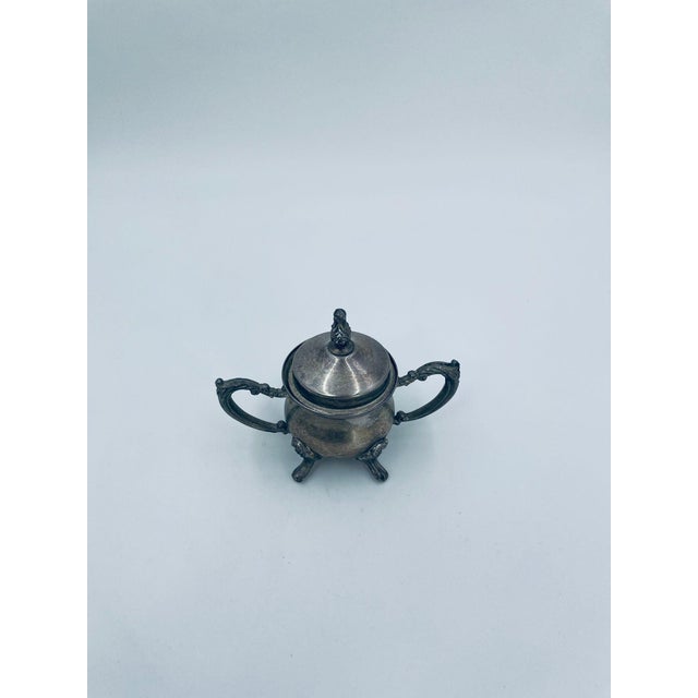 Vintage Silver Sugar Bowl, 1975 For Sale - Image 3 of 11