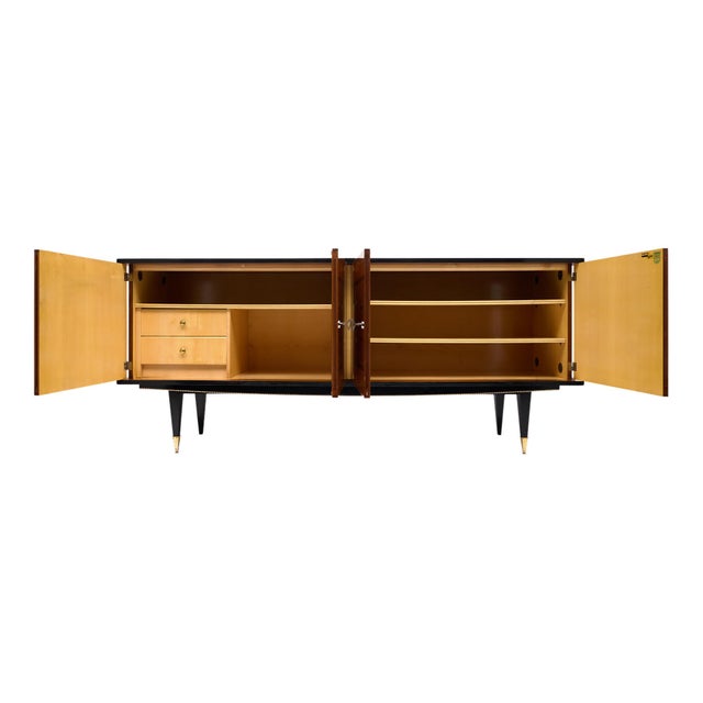 Period Mid-Century Modern Buffet, French, Rosewood, 1950s For Sale - Image 4 of 9