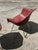 Maroon Pair of MCM Eames Style Maroon Fiberglass Chairs For Sale - Image 8 of 9