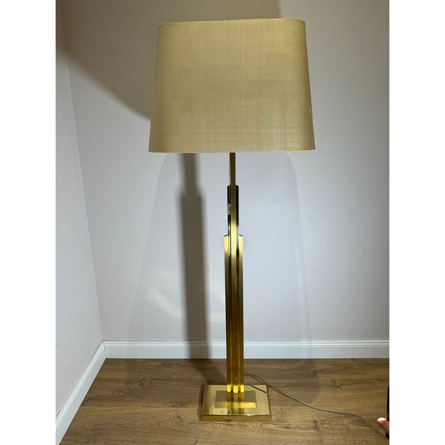 Brass Table and Floor Lamps, 1970s, Set of 3 For Sale - Image 9 of 15