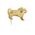 Early 21st Century 18k Yellow Gold Diamond Studded Pug Dog Brooch For Sale - Image 5 of 10