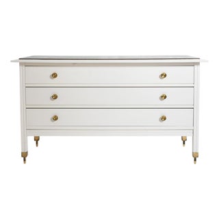 Vintage White Lacquered Chest of Drawers by Carlo De Carli, 1960s For Sale