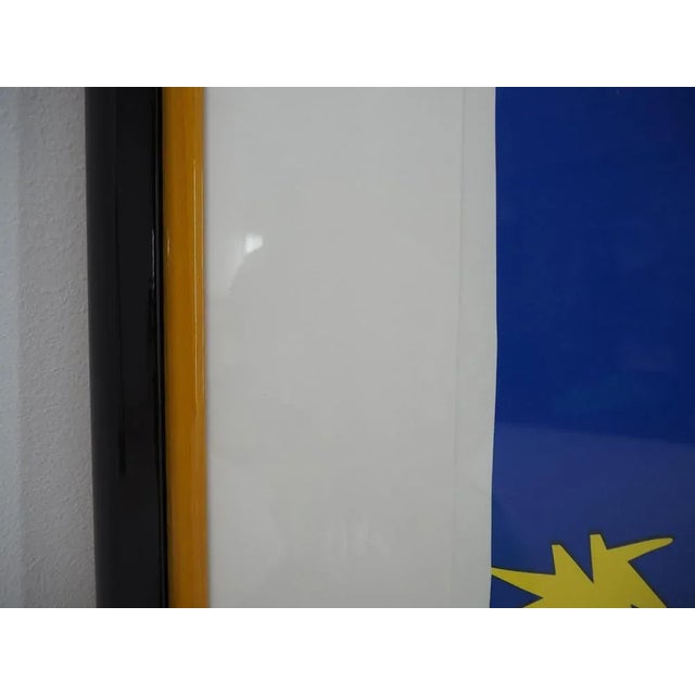 Glass Vintage Abstract Poster Icarus by Henri Matisse, 1990s For Sale - Image 7 of 11