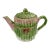 Late 20th Century Ceramic Asparagus Tea Pot For Sale