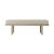 With a boxed leather upholstered cushion, the frame of this naturally designed upholstered bench is skillfully hand-...