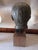 1990s Life Sized Plaster Bust of a Gentleman With Wooden Stand, 1993 For Sale - Image 5 of 10