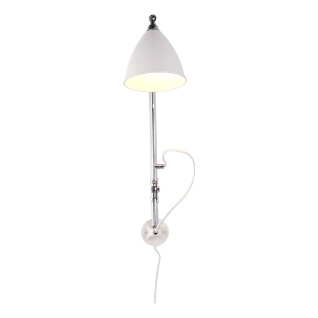 Bestlite BL6 Wall Lamp in Chrome and White by Robert Dudley Best for Gubi For Sale