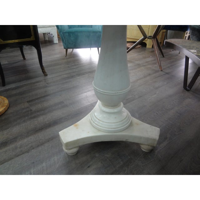 White 18th Century Italian Marble Center Table For Sale - Image 8 of 12